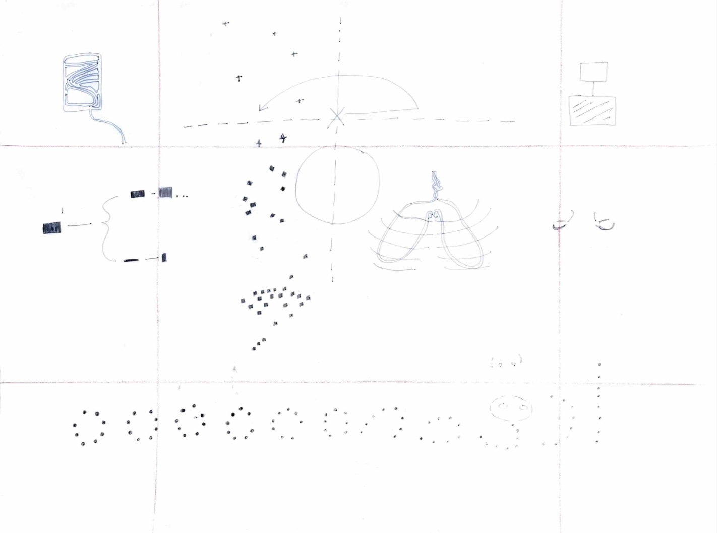 line drawing on paper