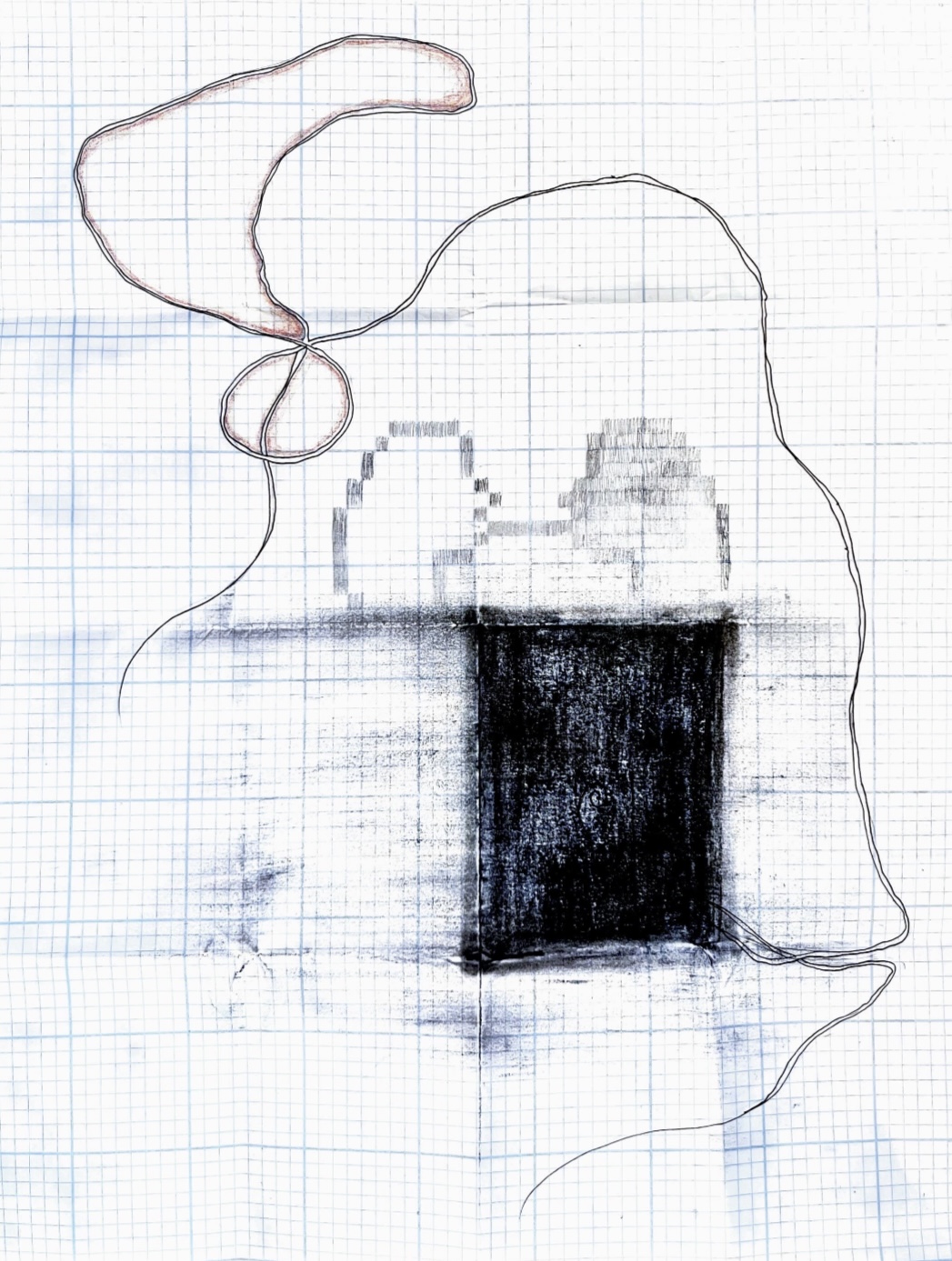 line drawing on paper